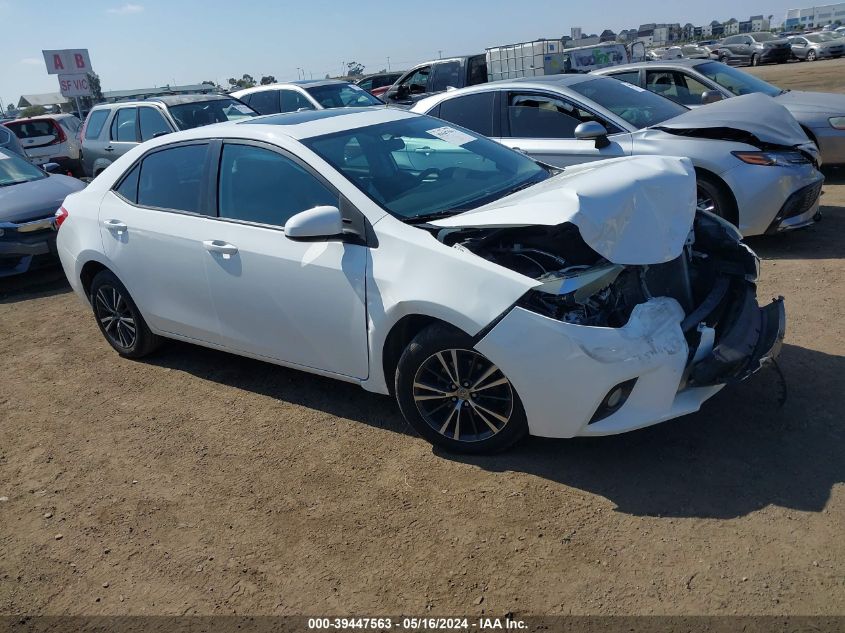 2016 Toyota Corolla Le Plus VIN: 5YFBURHE9GP371403 Lot: 39447563