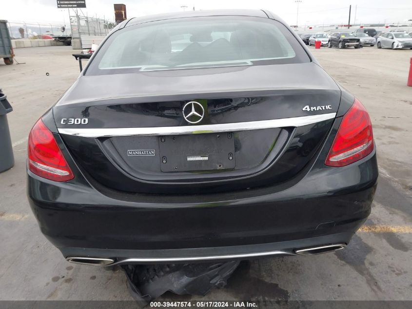 2017 Mercedes-Benz C 300 4Matic/Luxury 4Matic/Sport 4Matic VIN: 55SWF4KB2HU200484 Lot: 39447574