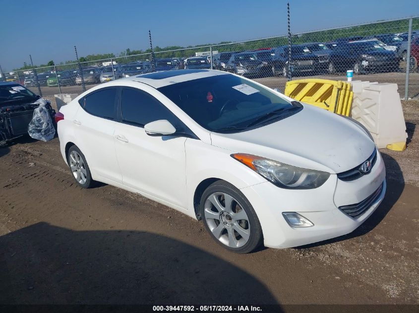 2013 Hyundai Elantra Limited VIN: 5NPDH4AEXDH455037 Lot: 39447592