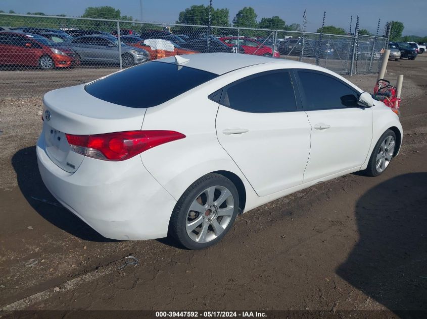 2013 Hyundai Elantra Limited VIN: 5NPDH4AEXDH455037 Lot: 39447592