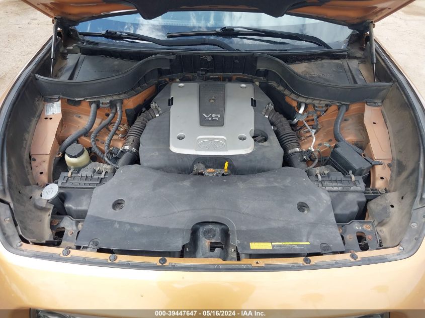 2010 Infiniti Fx35 VIN: JN8AS1MW5AM854208 Lot: 39447647