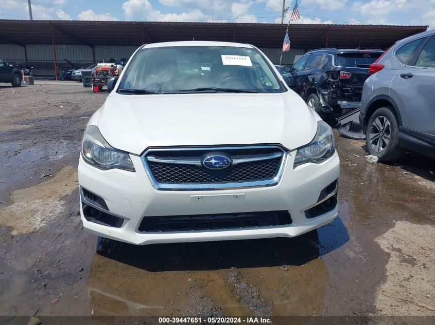 2016 Subaru Impreza 2.0I VIN: JF1GPAA68G8281727 Lot: 39447651