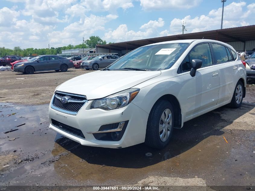 2016 Subaru Impreza 2.0I VIN: JF1GPAA68G8281727 Lot: 39447651