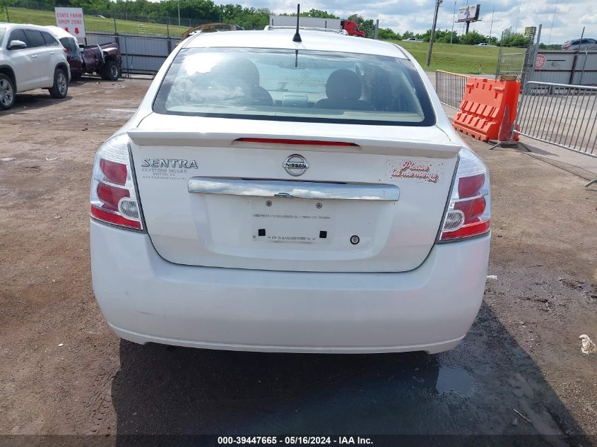 2012 Nissan Sentra 2.0 VIN: 3N1AB6AP3CL629730 Lot: 39447665