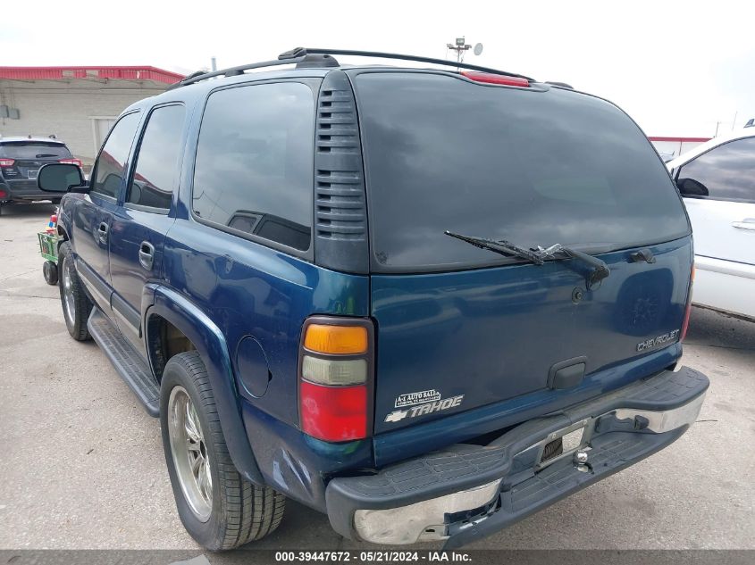 2005 Chevrolet Tahoe Ls VIN: 1GNEC13T05R218314 Lot: 39447672