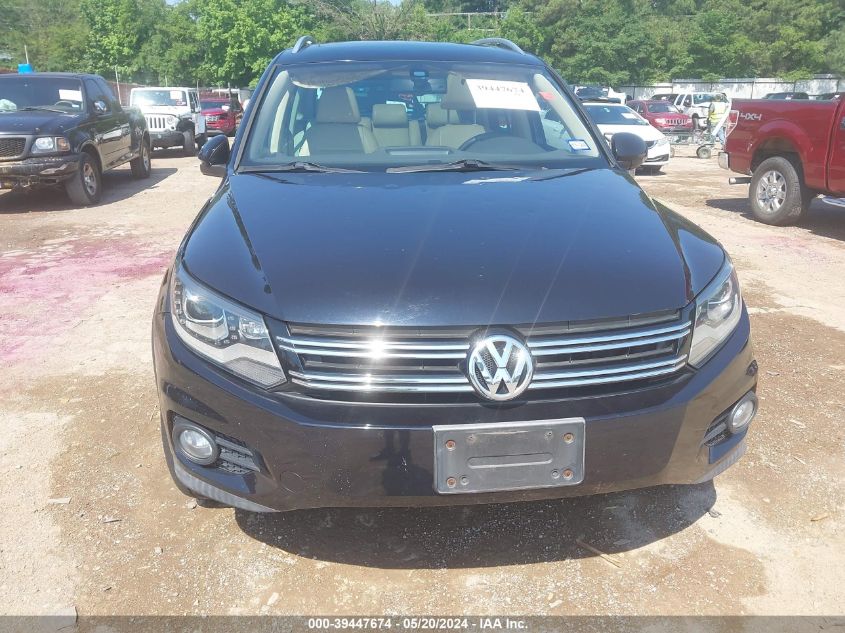2012 Volkswagen Tiguan Sel VIN: WVGAV7AX6CW528617 Lot: 39447674