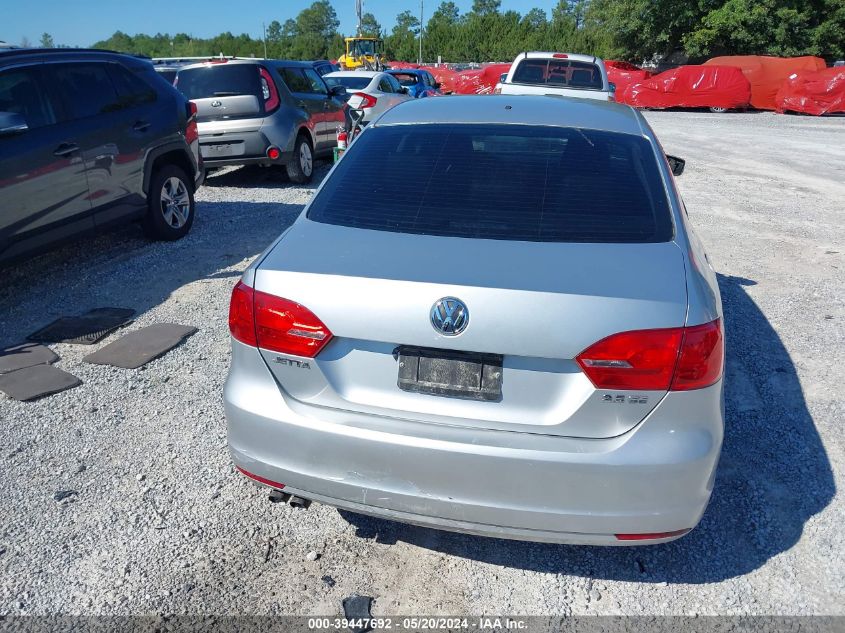 2013 Volkswagen Jetta 2.5L Se VIN: 3VWDP7AJ2DM394775 Lot: 39447692