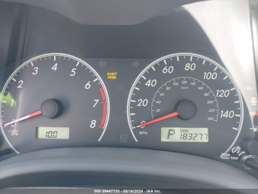 2009 Toyota Corolla Le VIN: JTDBL40E299022447 Lot: 39447733