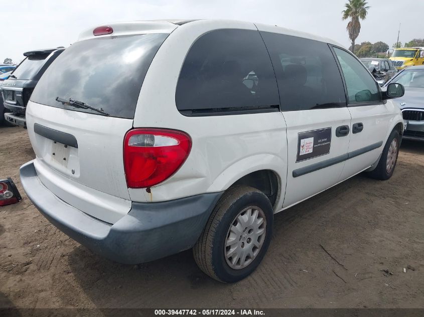 2007 Dodge Caravan Cv VIN: 1D4GP21R57B169399 Lot: 39447742