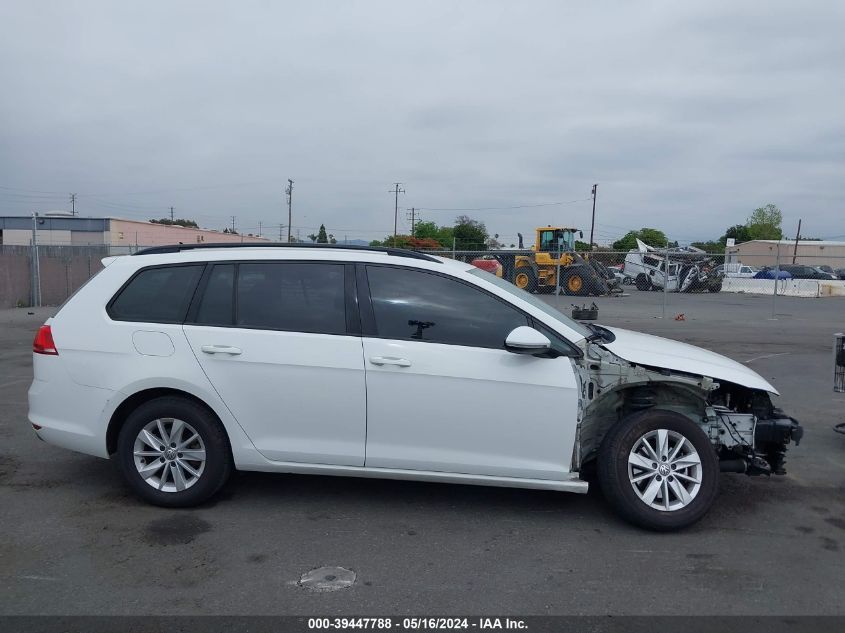 2016 Volkswagen Golf Sportwagen Tsi S 4-Door VIN: 3VWC17AU4GM512580 Lot: 39447788