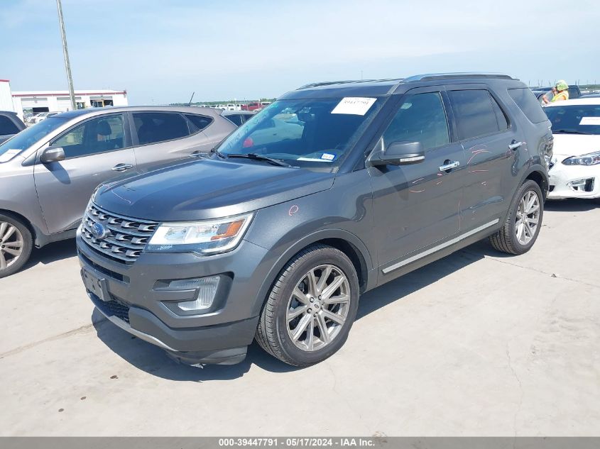 2017 Ford Explorer Limited VIN: 1FM5K7F85HGC92555 Lot: 39447791