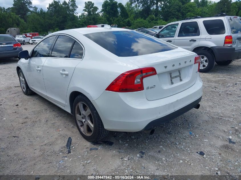 2013 Volvo S60 T5/T5 Platinum/T5 Premier/T5 Premier Plus VIN: YV1612FS5D1220790 Lot: 39447842