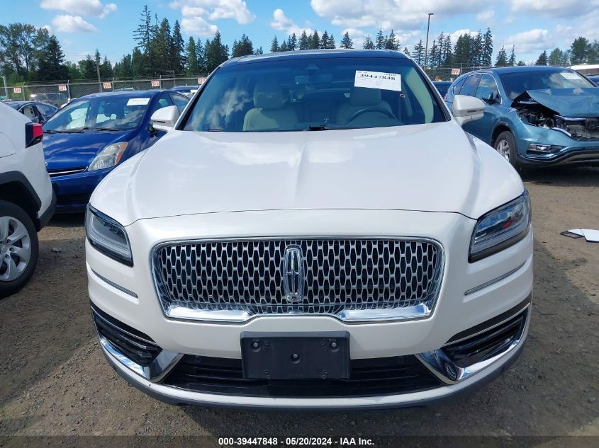 2019 Lincoln Nautilus Reserve VIN: 2LMPJ8L93KBL57551 Lot: 39447848