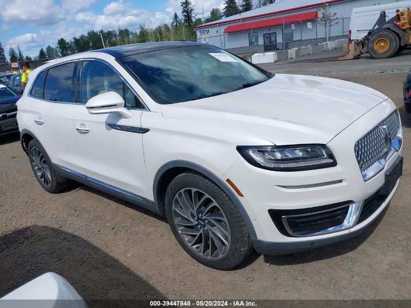 2019 Lincoln Nautilus Reserve VIN: 2LMPJ8L93KBL57551 Lot: 39447848