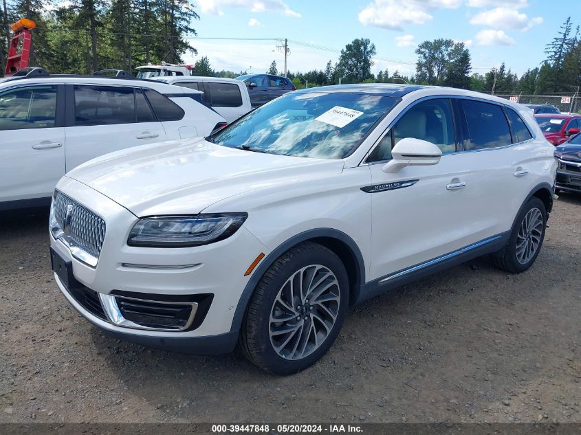 2019 Lincoln Nautilus Reserve VIN: 2LMPJ8L93KBL57551 Lot: 39447848