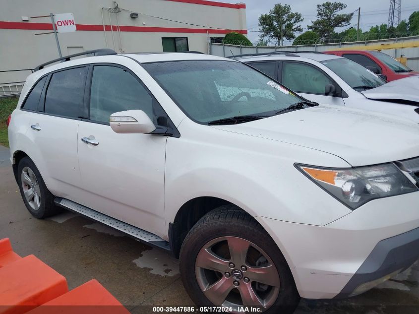 2009 Acura Mdx Sport Package VIN: 2HNYD28749H526851 Lot: 39447886