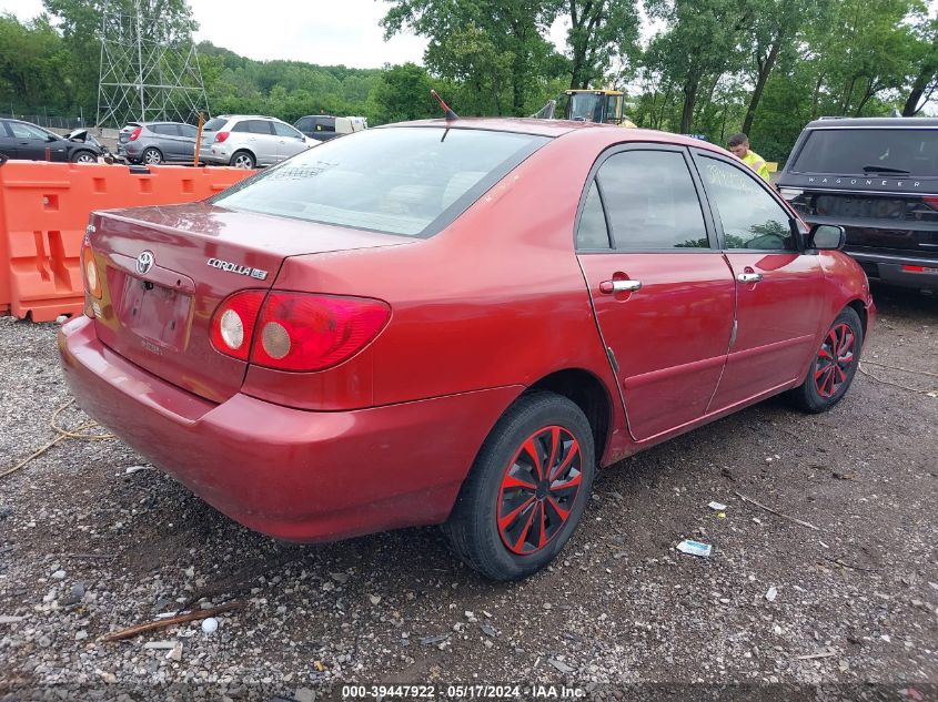 2006 Toyota Corolla Le VIN: 2T1BR32E06C682949 Lot: 39447922