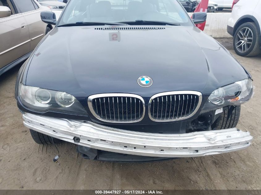 2006 BMW 325Ci VIN: WBABW334X6PX87124 Lot: 39447927