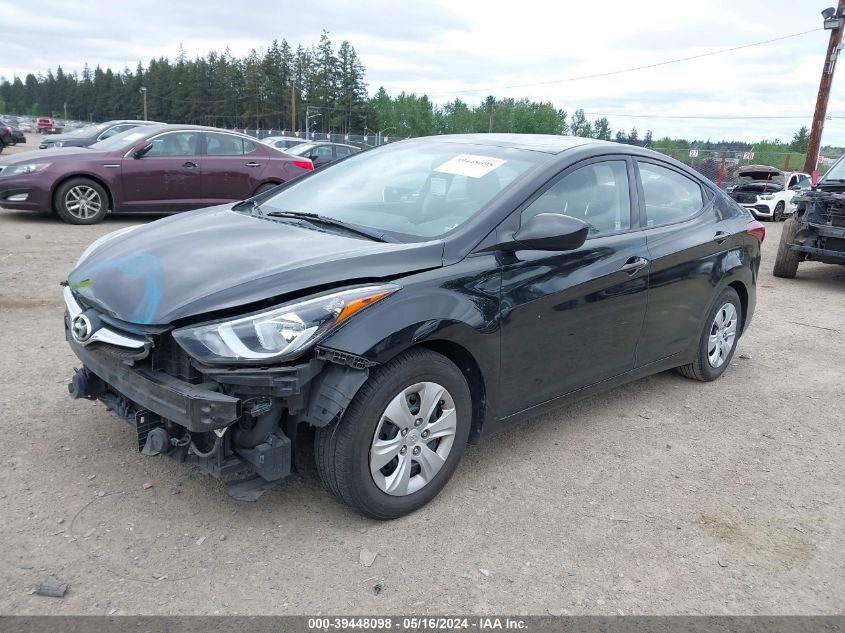 2016 Hyundai Elantra Se VIN: 5NPDH4AE8GH716508 Lot: 39448098