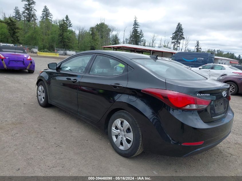 2016 Hyundai Elantra Se VIN: 5NPDH4AE8GH716508 Lot: 39448098