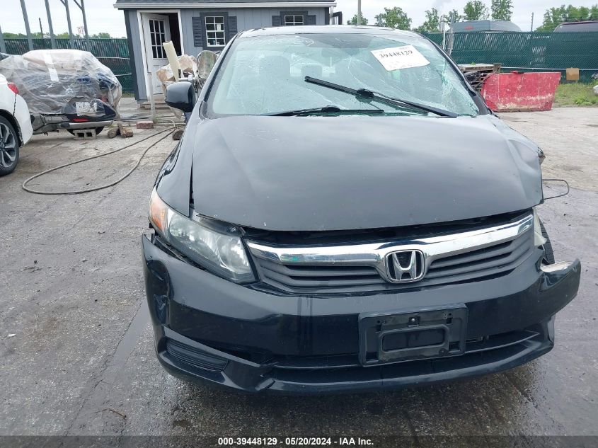 2012 Honda Civic Ex VIN: 19XFB2F89CE047780 Lot: 39448129