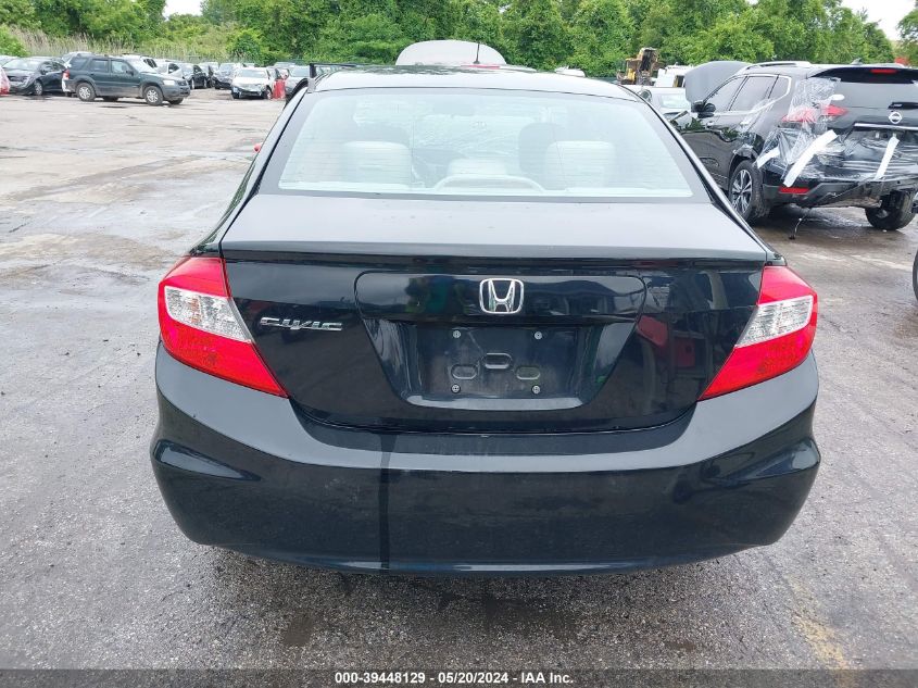 2012 Honda Civic Ex VIN: 19XFB2F89CE047780 Lot: 39448129