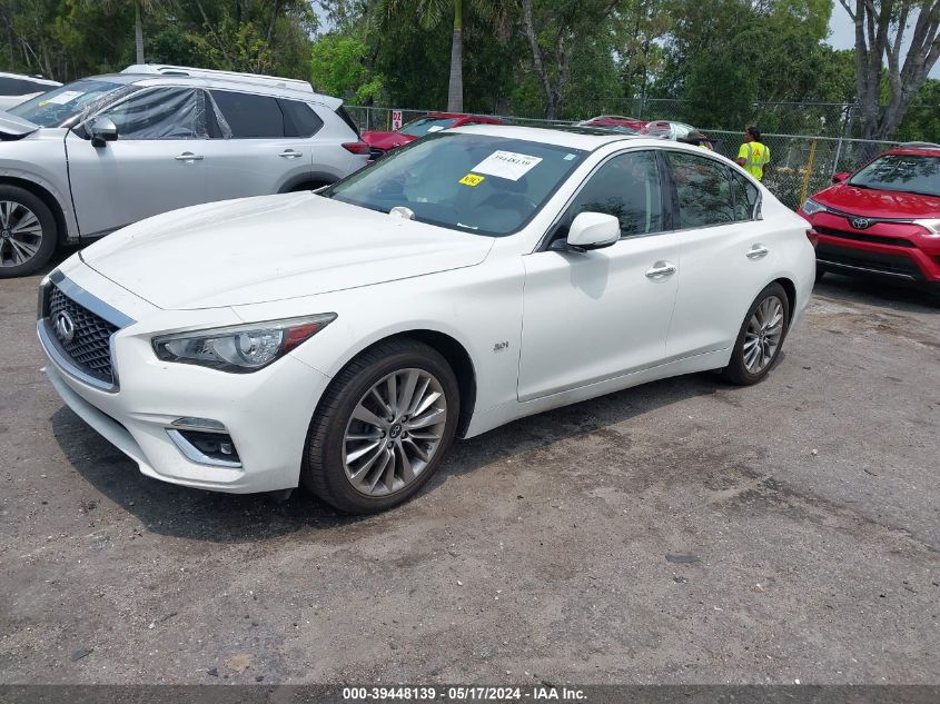 2019 Infiniti Q50 3.0T Luxe VIN: JN1EV7AP7KM512610 Lot: 39448139