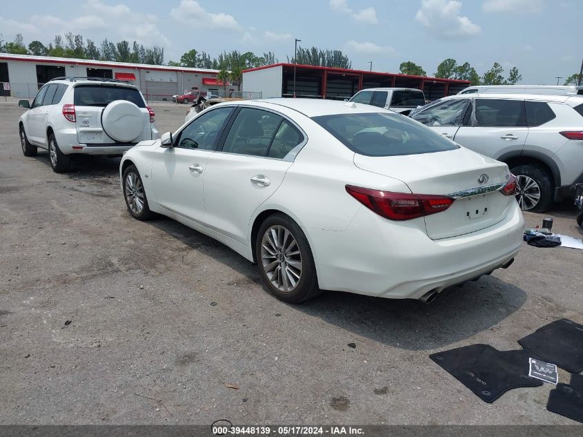 2019 Infiniti Q50 3.0T Luxe VIN: JN1EV7AP7KM512610 Lot: 39448139