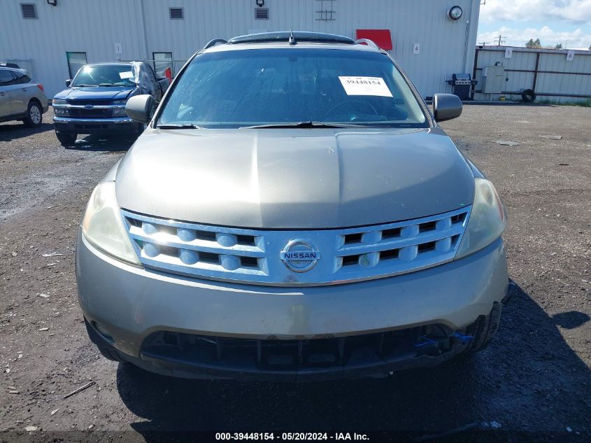 2004 Nissan Murano Sl VIN: JN8AZ08W94W337406 Lot: 39448154