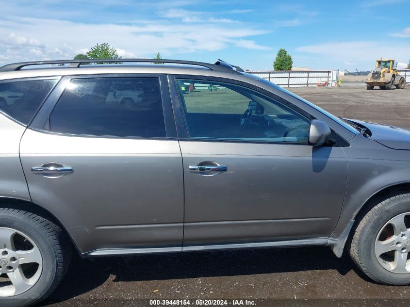 2004 Nissan Murano Sl VIN: JN8AZ08W94W337406 Lot: 39448154