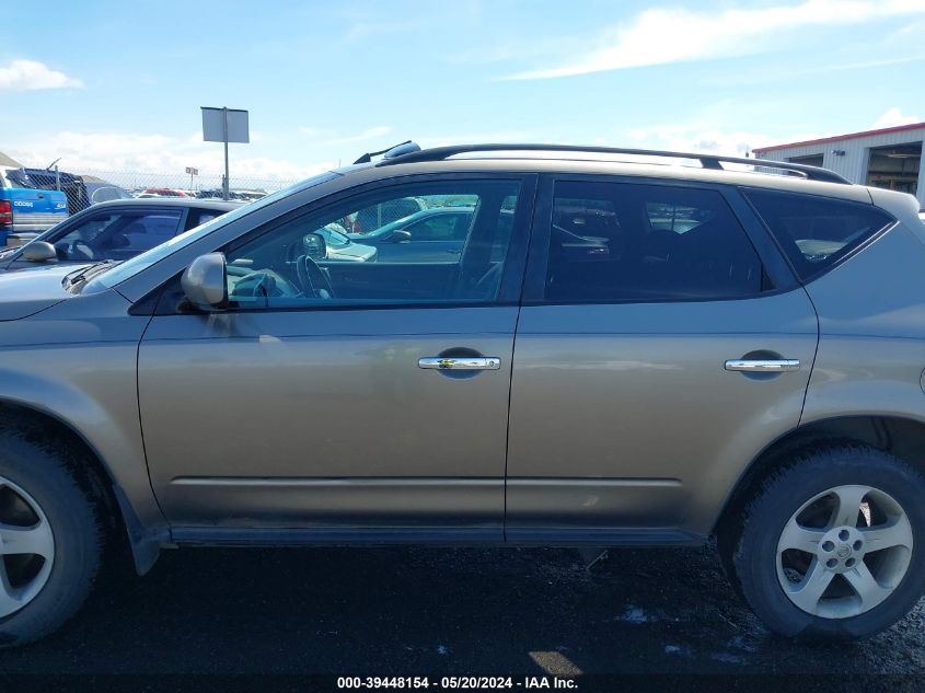 2004 Nissan Murano Sl VIN: JN8AZ08W94W337406 Lot: 39448154