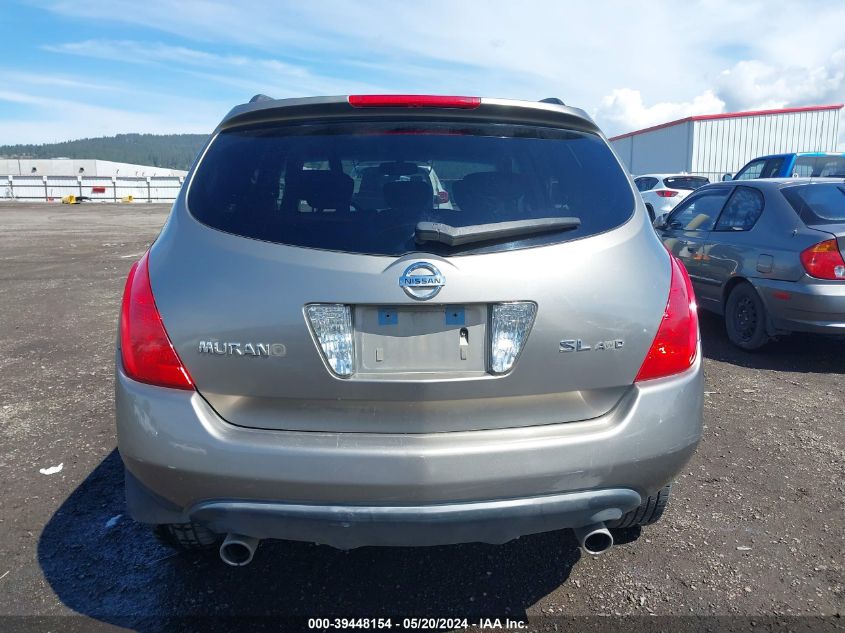 2004 Nissan Murano Sl VIN: JN8AZ08W94W337406 Lot: 39448154