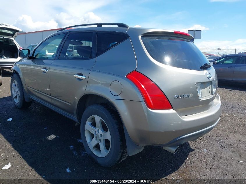 2004 Nissan Murano Sl VIN: JN8AZ08W94W337406 Lot: 39448154