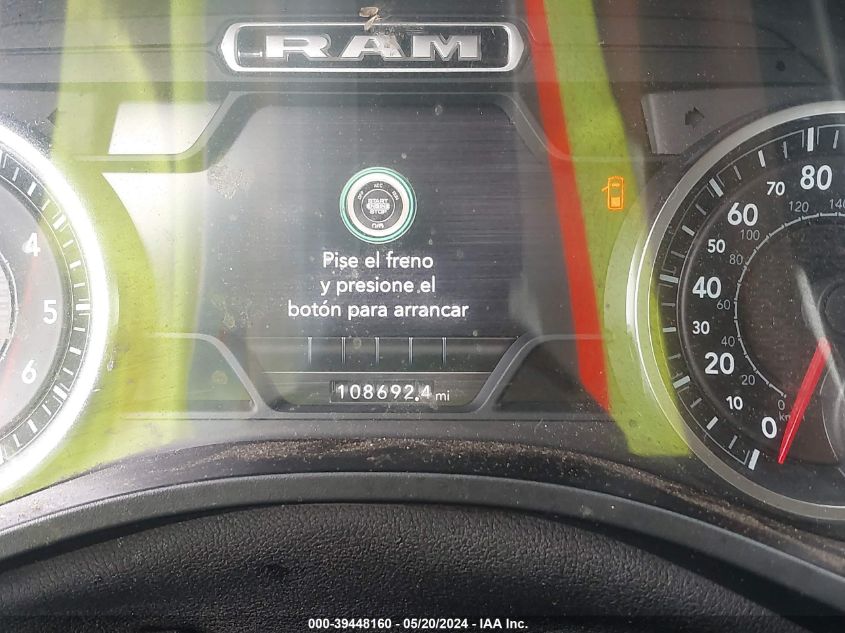 2020 Ram 1500 Laramie Quad Cab 4X2 6'4 Box VIN: 1C6RREDT3LN294815 Lot: 39448160