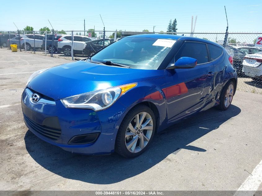 2016 Hyundai Veloster VIN: KMHTC6ADXGU272322 Lot: 39448161