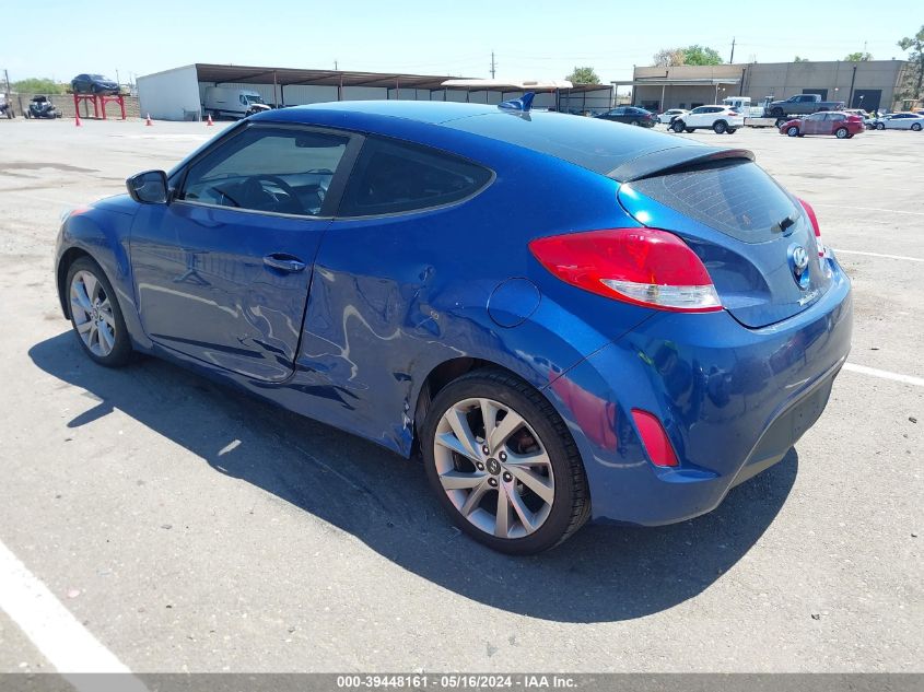 2016 Hyundai Veloster VIN: KMHTC6ADXGU272322 Lot: 39448161