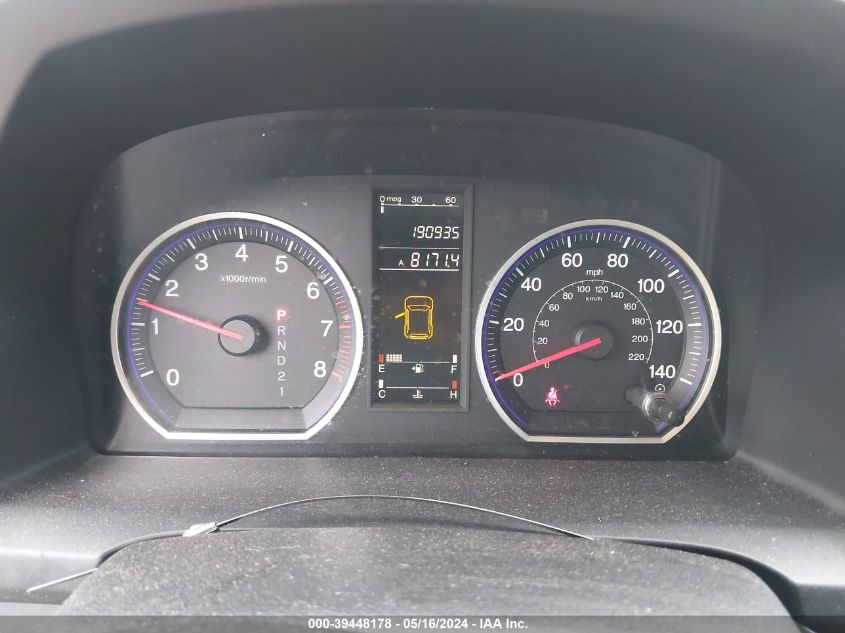 2009 Honda Cr-V Lx VIN: 3CZRE38309G708745 Lot: 39448178