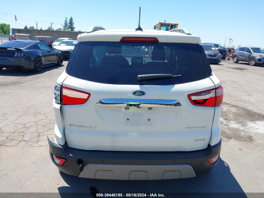 2020 Ford Ecosport Titanium VIN: MAJ6S3KL5LC330139 Lot: 39448195