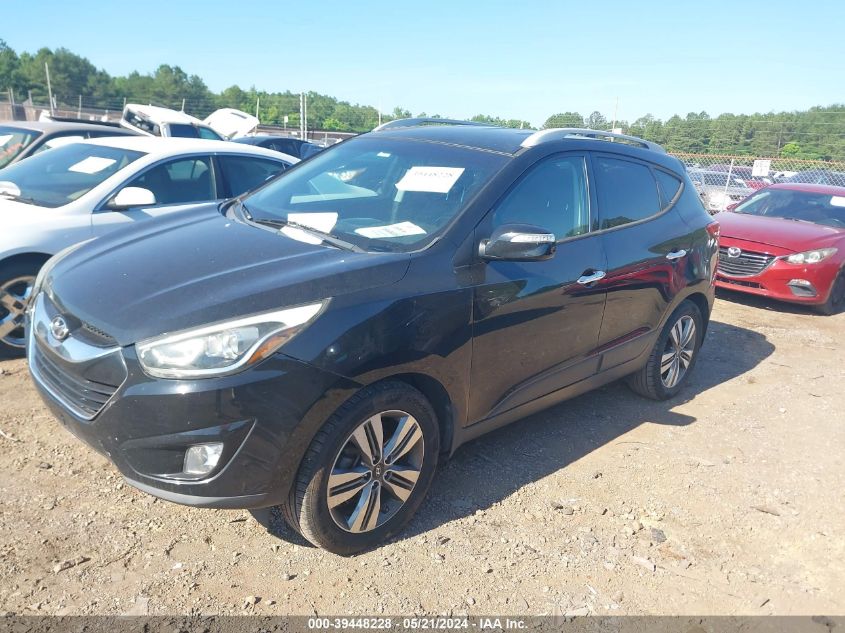 2014 Hyundai Tucson Limited VIN: KM8JU3AG6EU873835 Lot: 39448228