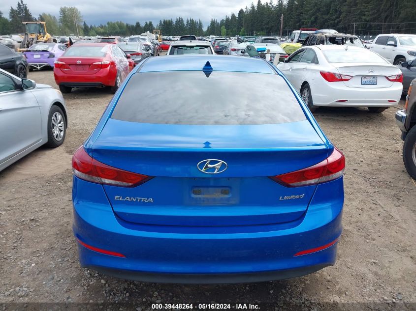 2017 Hyundai Elantra Limited VIN: KMHD84LF9HU127458 Lot: 39448264