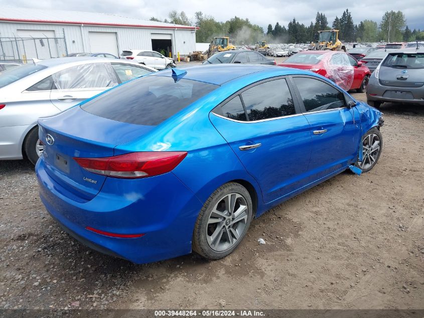 2017 Hyundai Elantra Limited VIN: KMHD84LF9HU127458 Lot: 39448264