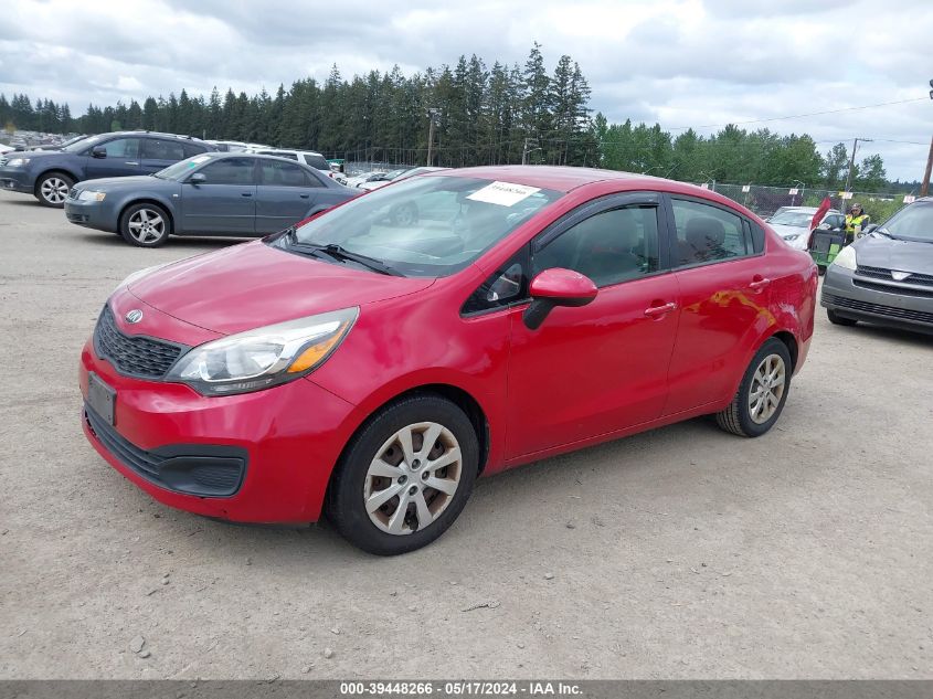 2013 Kia Rio Lx VIN: KNADM4A30D6255110 Lot: 39448266