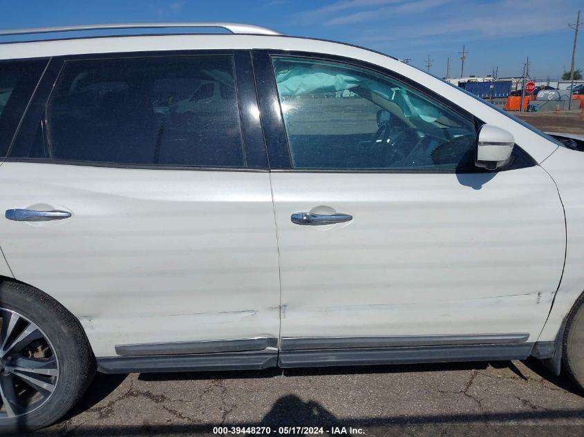 2017 Nissan Pathfinder Platinum VIN: 5N1DR2MM5HC605959 Lot: 39448270