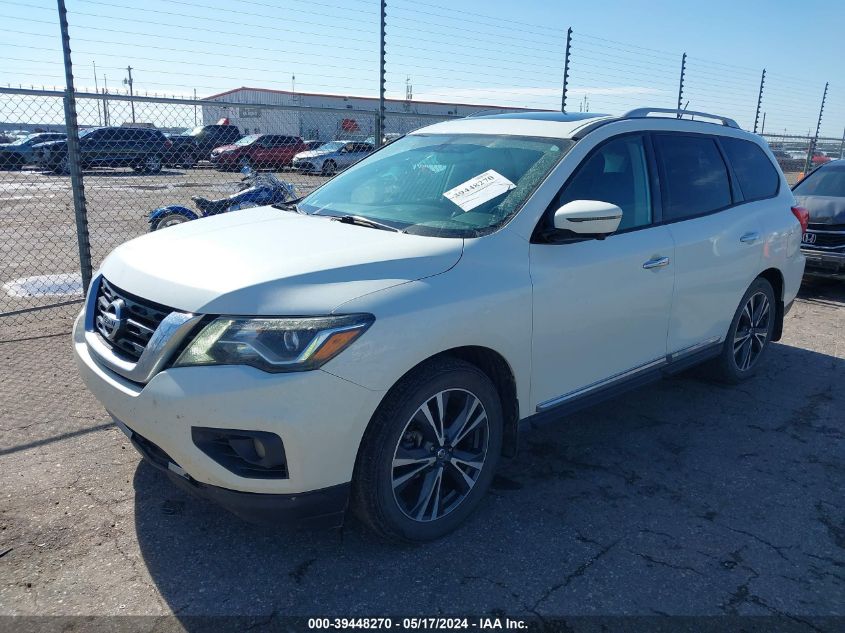 2017 Nissan Pathfinder Platinum VIN: 5N1DR2MM5HC605959 Lot: 39448270