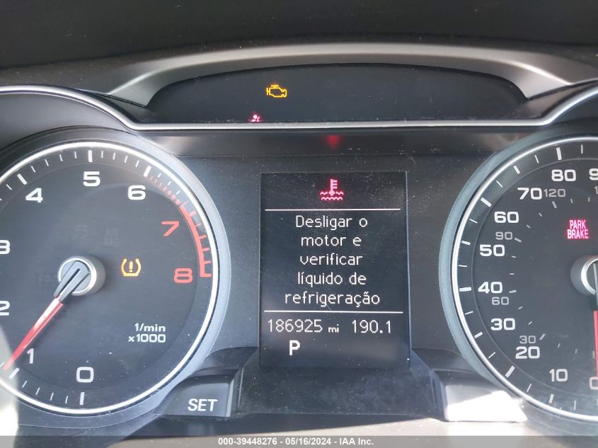 2013 Audi A4 2.0T Premium VIN: WAUBFAFLXDN042048 Lot: 39448276