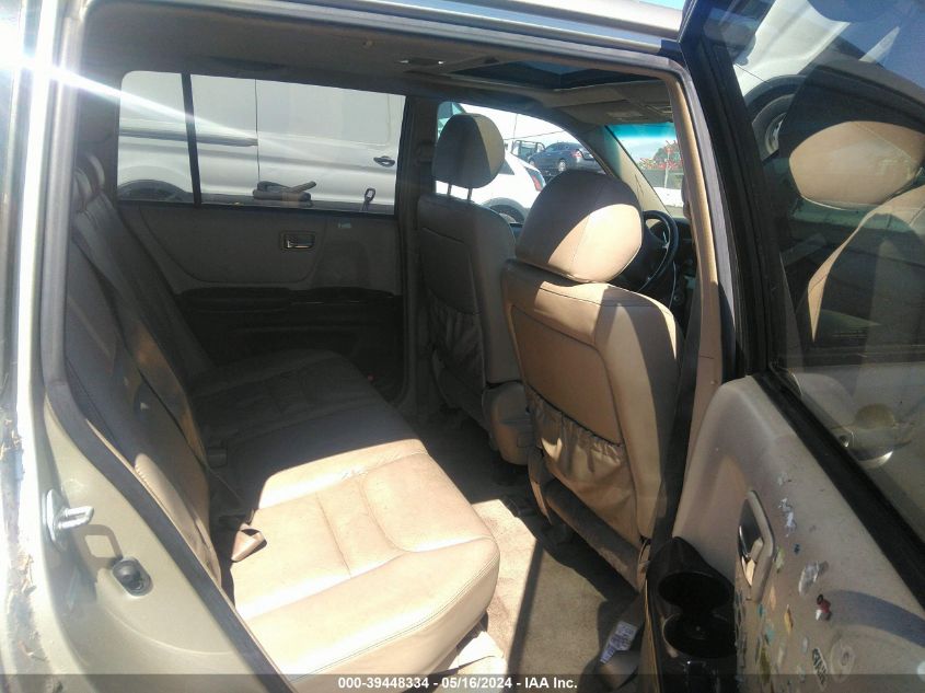 2001 Toyota Highlander V6 VIN: JTEGF21A410005201 Lot: 39448334