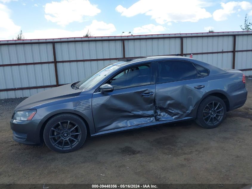 2012 Volkswagen Passat 2.5L Se VIN: 1VWBP7A33CC010558 Lot: 39448356