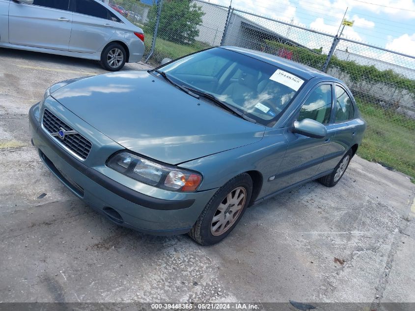 2002 Volvo S60 VIN: YV1RS61R822160565 Lot: 39448365