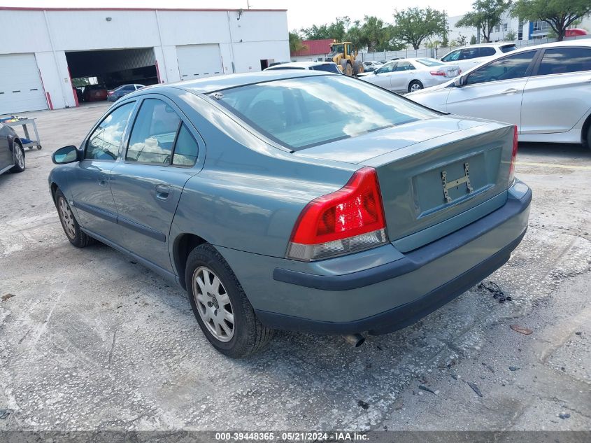 2002 Volvo S60 VIN: YV1RS61R822160565 Lot: 39448365