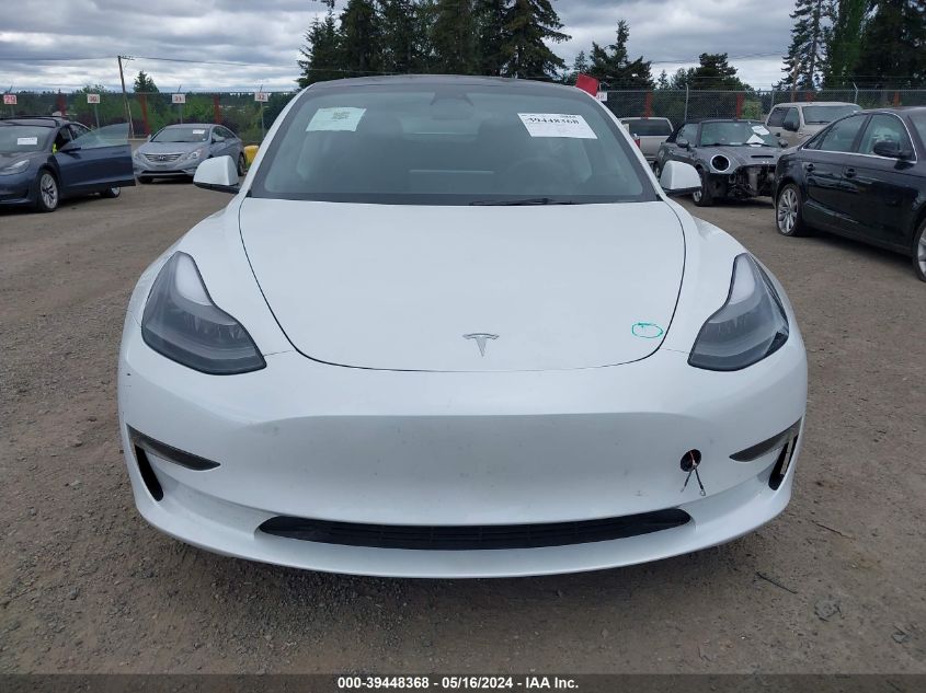 2023 Tesla Model 3 Rear-Wheel Drive VIN: 5YJ3E1EAXPF512656 Lot: 39448368